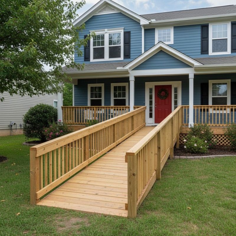 Handicap Ramp Construction in Conroe, TX
